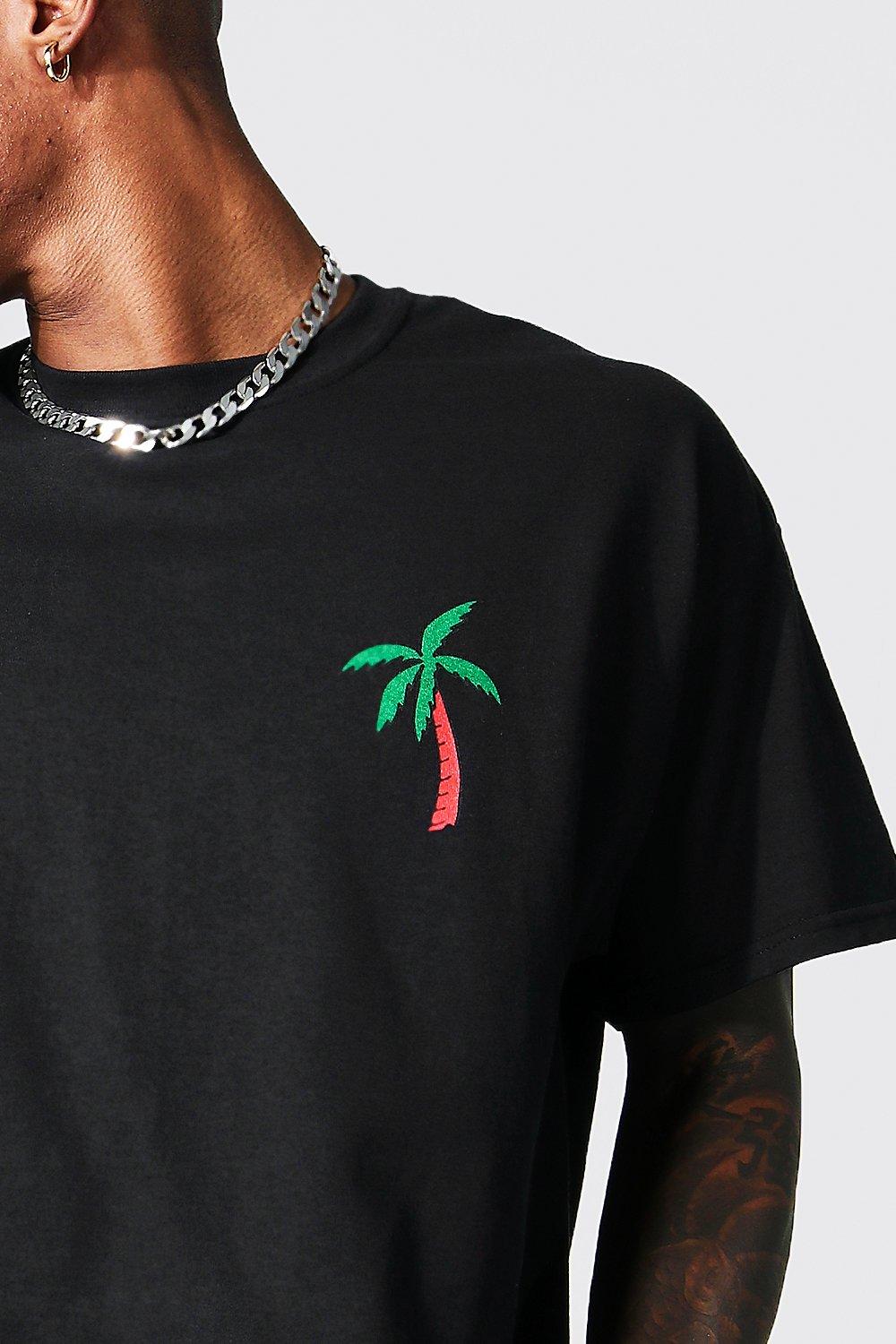 Oversized Los Angeles Palm Graphic T-shirt