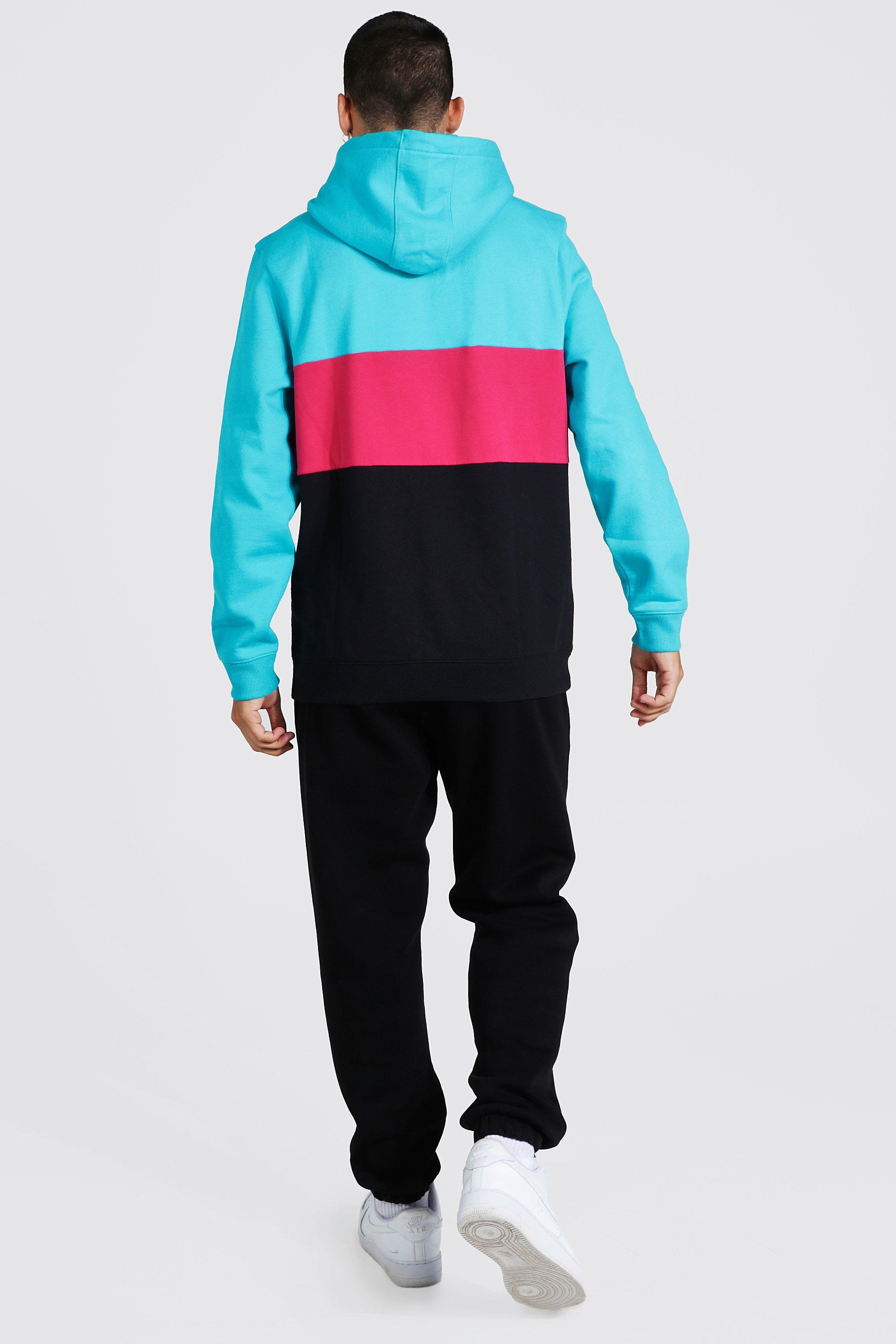 Lazy oaf cheap colour panel hoodie