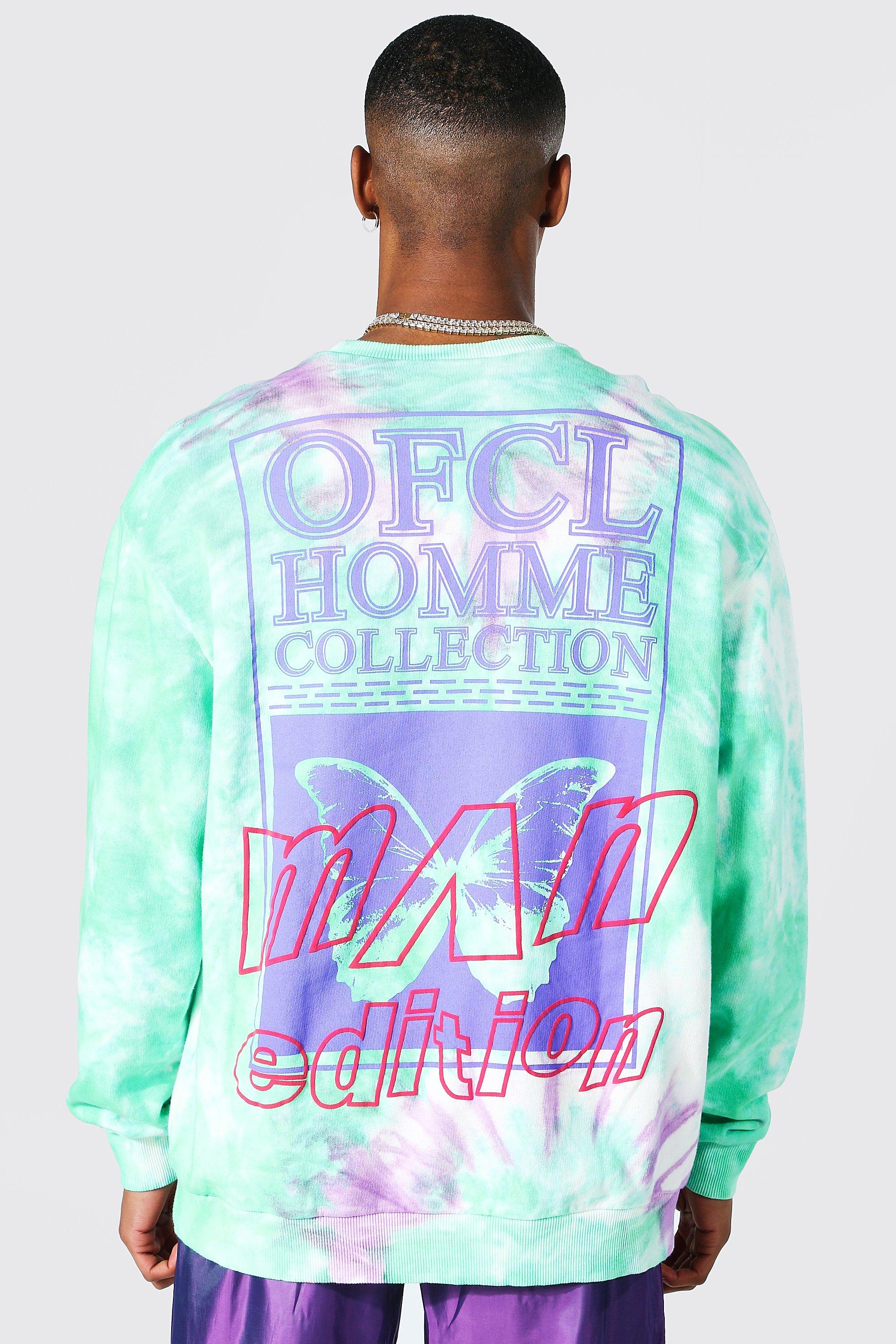 Sweat tie dye oversize Homme MAN