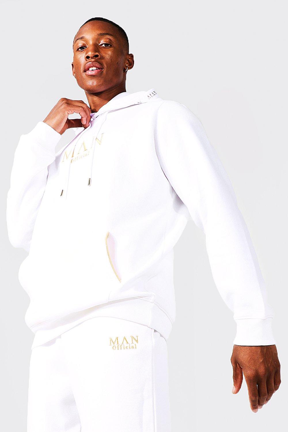 White and hot sale gold tracksuit