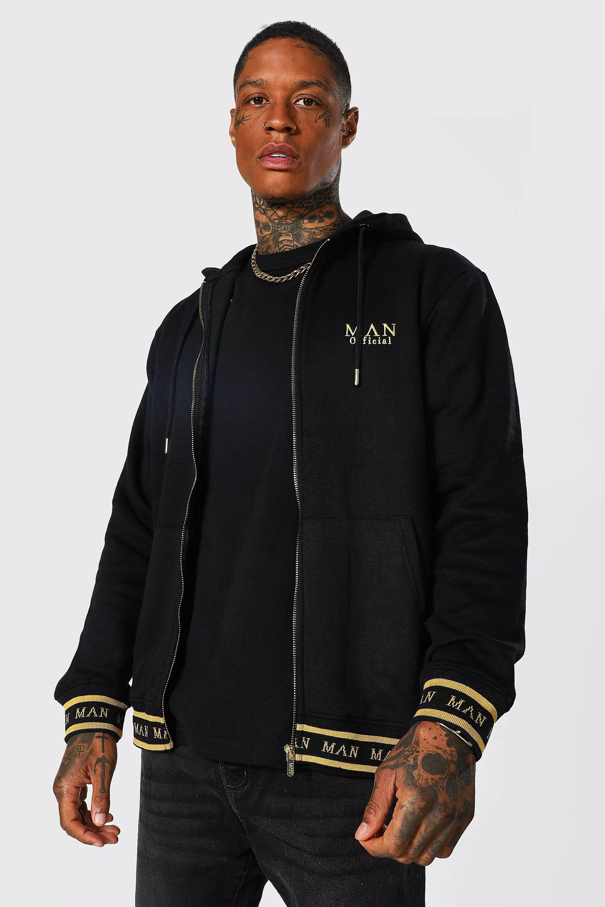 Gold zip up hoodie outlet