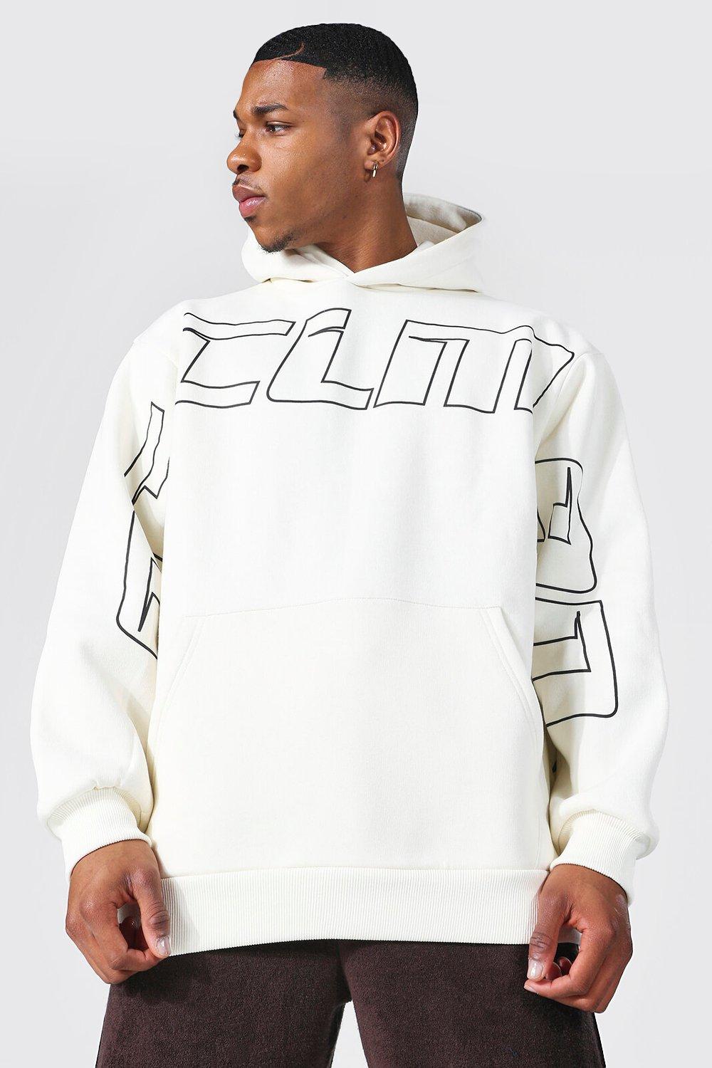 Oversized Ofcl Man Teddy Graphic Hoodie