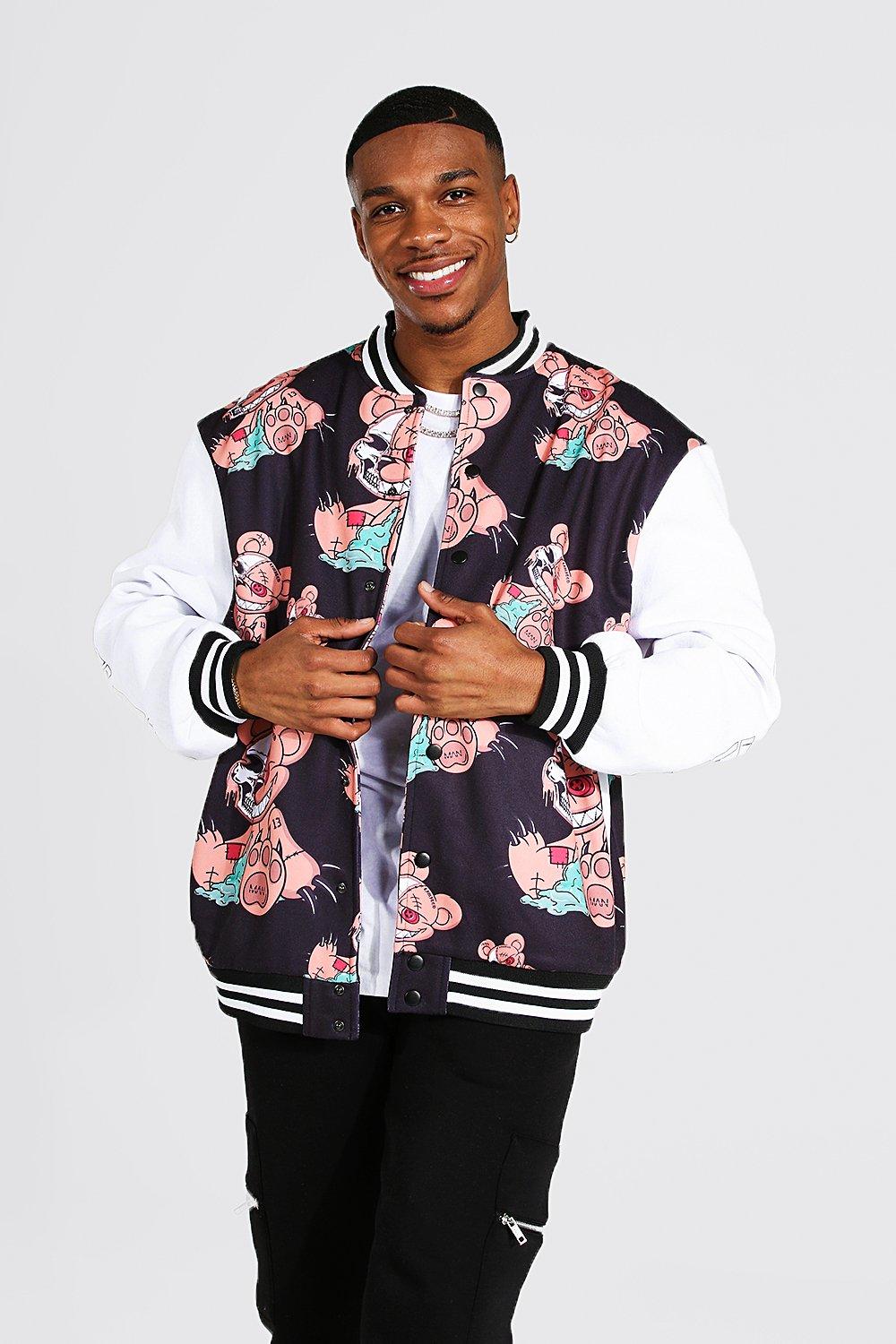 teddy bomber jacket men