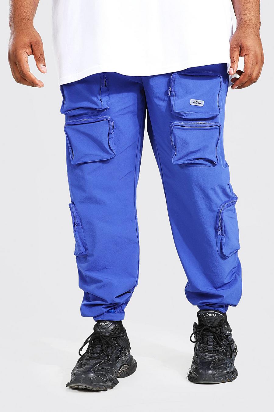 Cobalt bleu Plus 3d Pocket Cargo Trouser image number 1