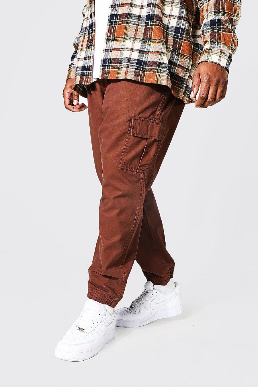 Chocolate Plus Regular Fit Cargo Trouser image number 1