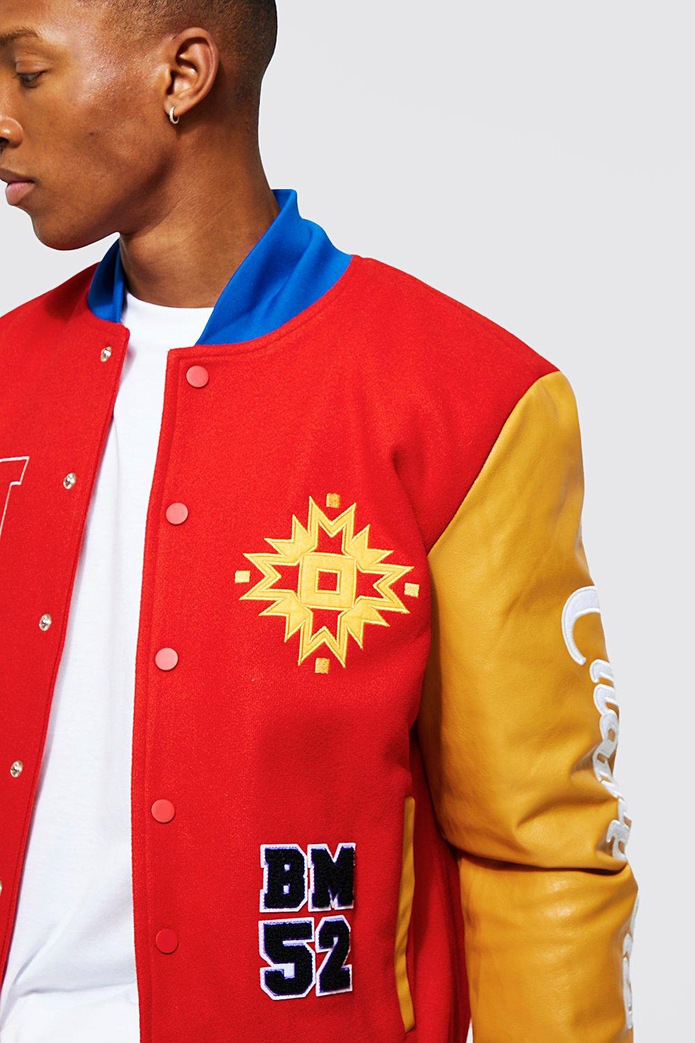 Champion bomber jacket red best sale