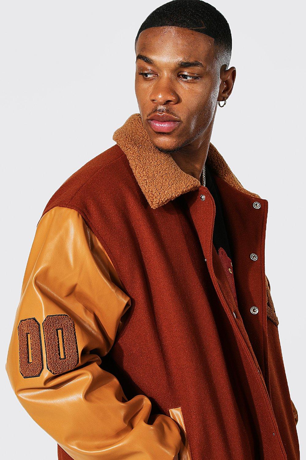 Tan varsity clearance jacket