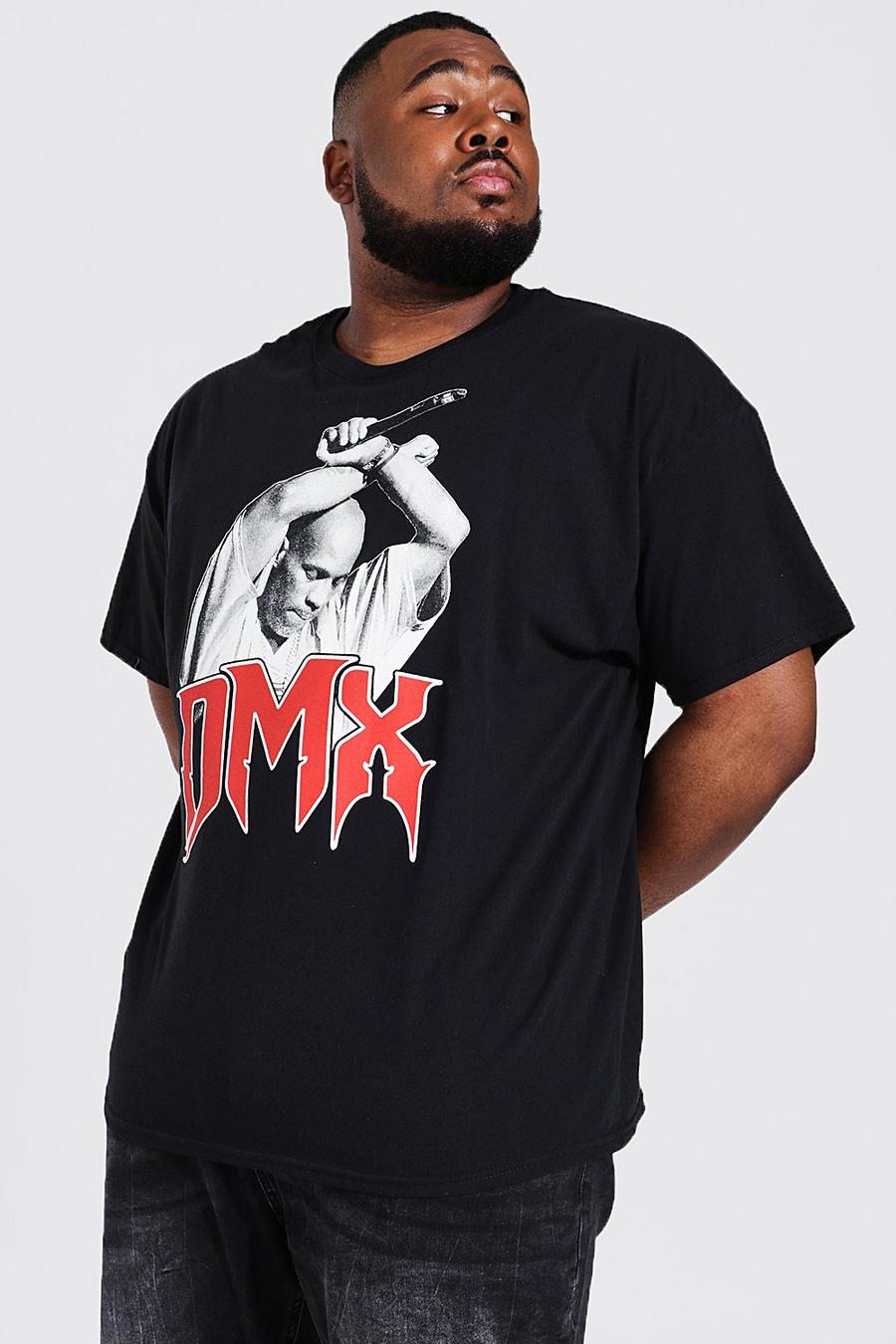 Black Plus Size Dmx License Print T-Shirt image number 1