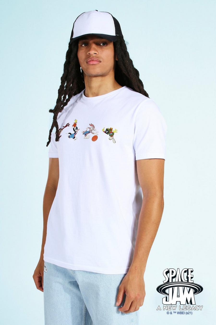 White Space Jam T-shirt med tryck image number 1