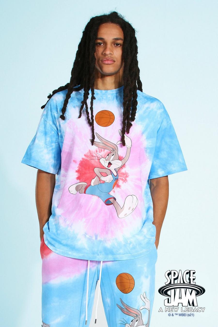 Oversize Space Jam T-Shirt mit Bugs Bunny Print, Blue image number 1