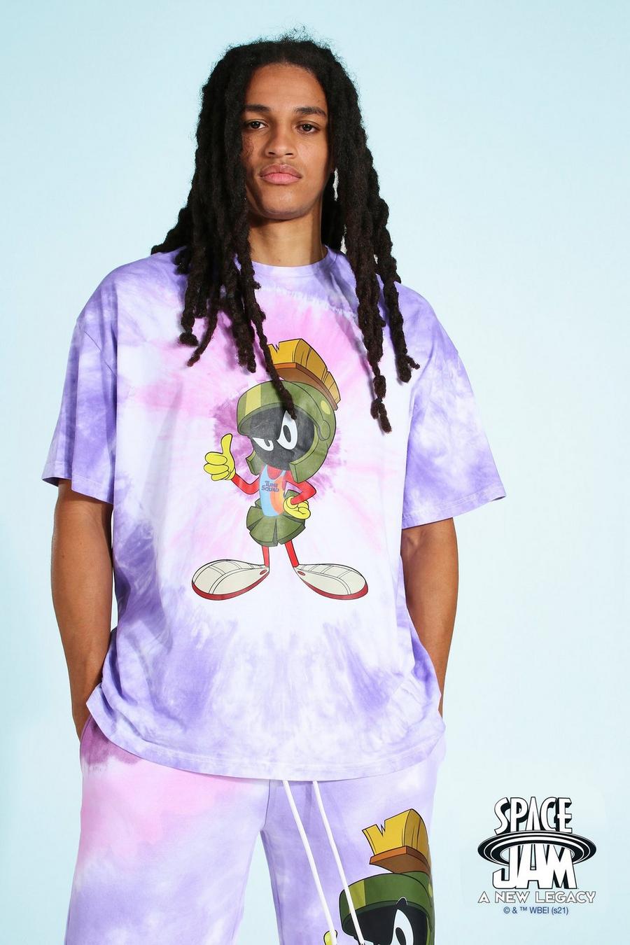 Purple lila Space Jam Marvin Oversize t-shirt image number 1