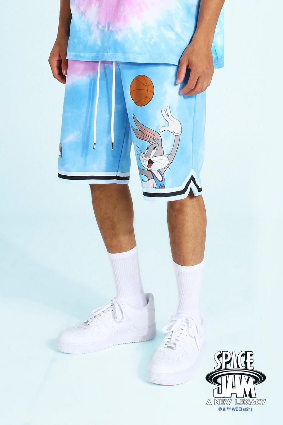 Blue Gelicenseerde Space Jam Bugs Bunny Basketbal Shorts image number 1