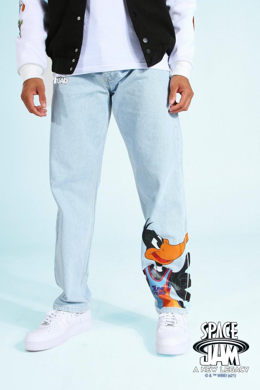 Ice blue Relaxed Fit Space Jam Daffy License Jeans image number 1