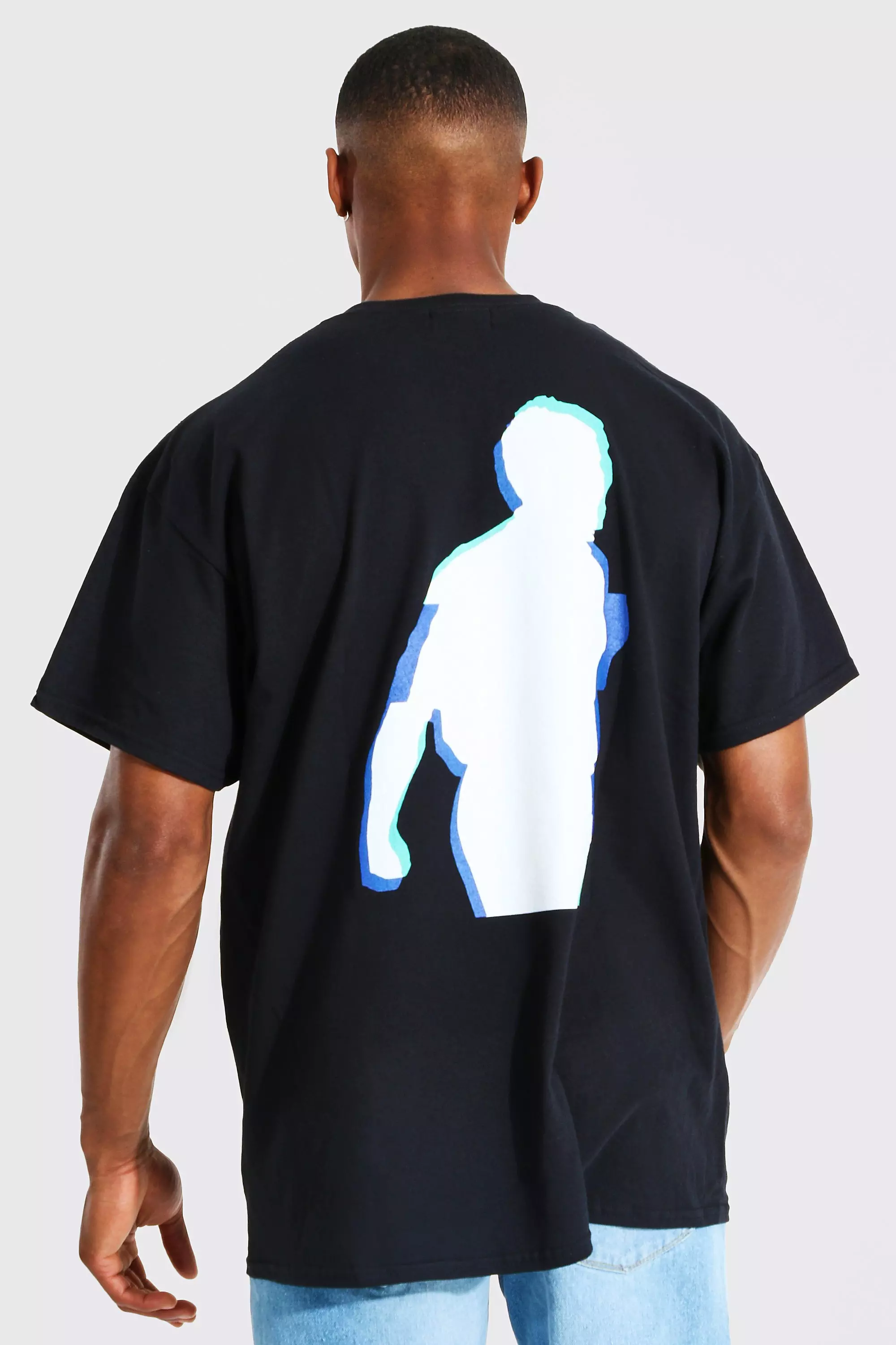 Oversized Goal Celebration Printed T-shirt