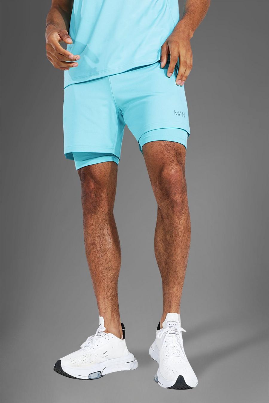 Blue Man Sportieve 2-In-1 Shorts image number 1