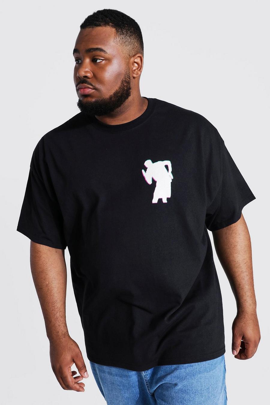 Camiseta con estampado “Goal Celebration” Plus, Negro image number 1