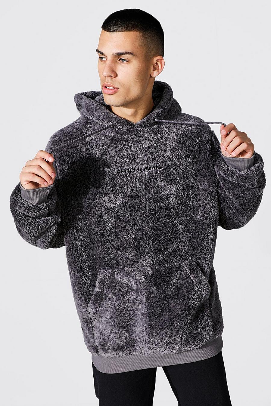 Charcoal Official MAN Hoodie i teddy image number 1