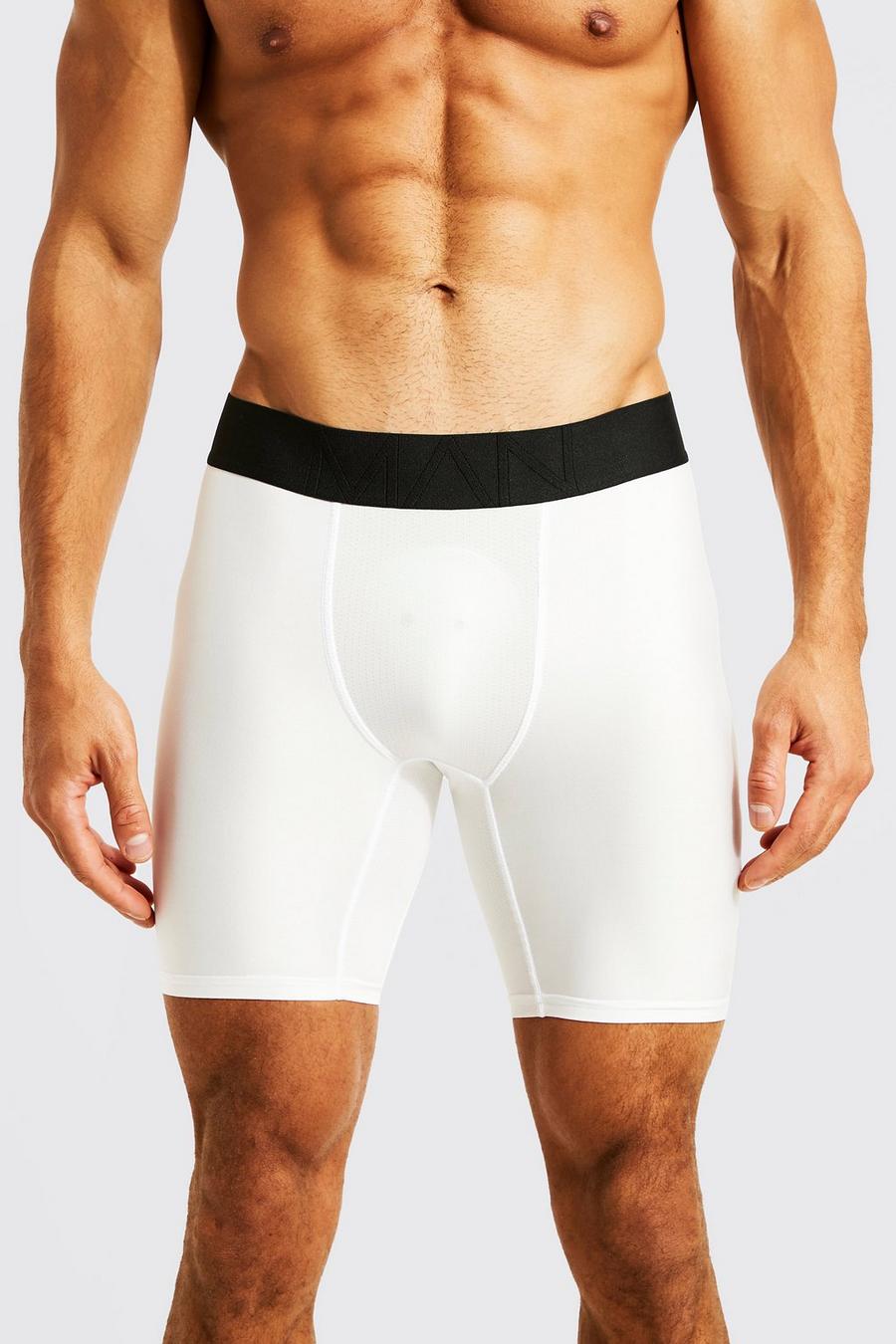 White Man Active Gestreepte Boxers image number 1