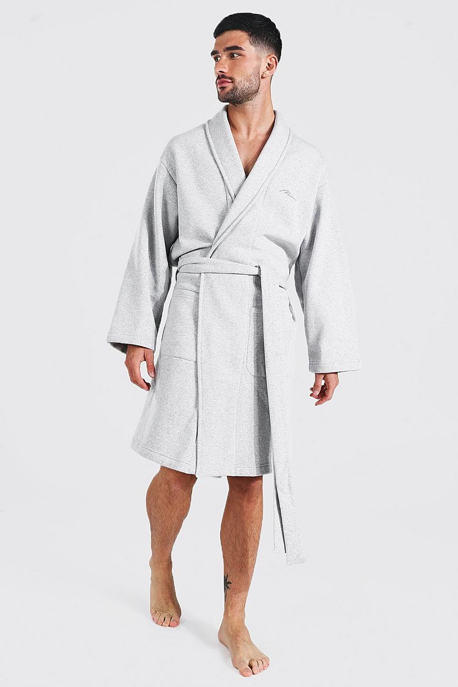Grey Man Signature heavy jersey Dressing Gown image number 1