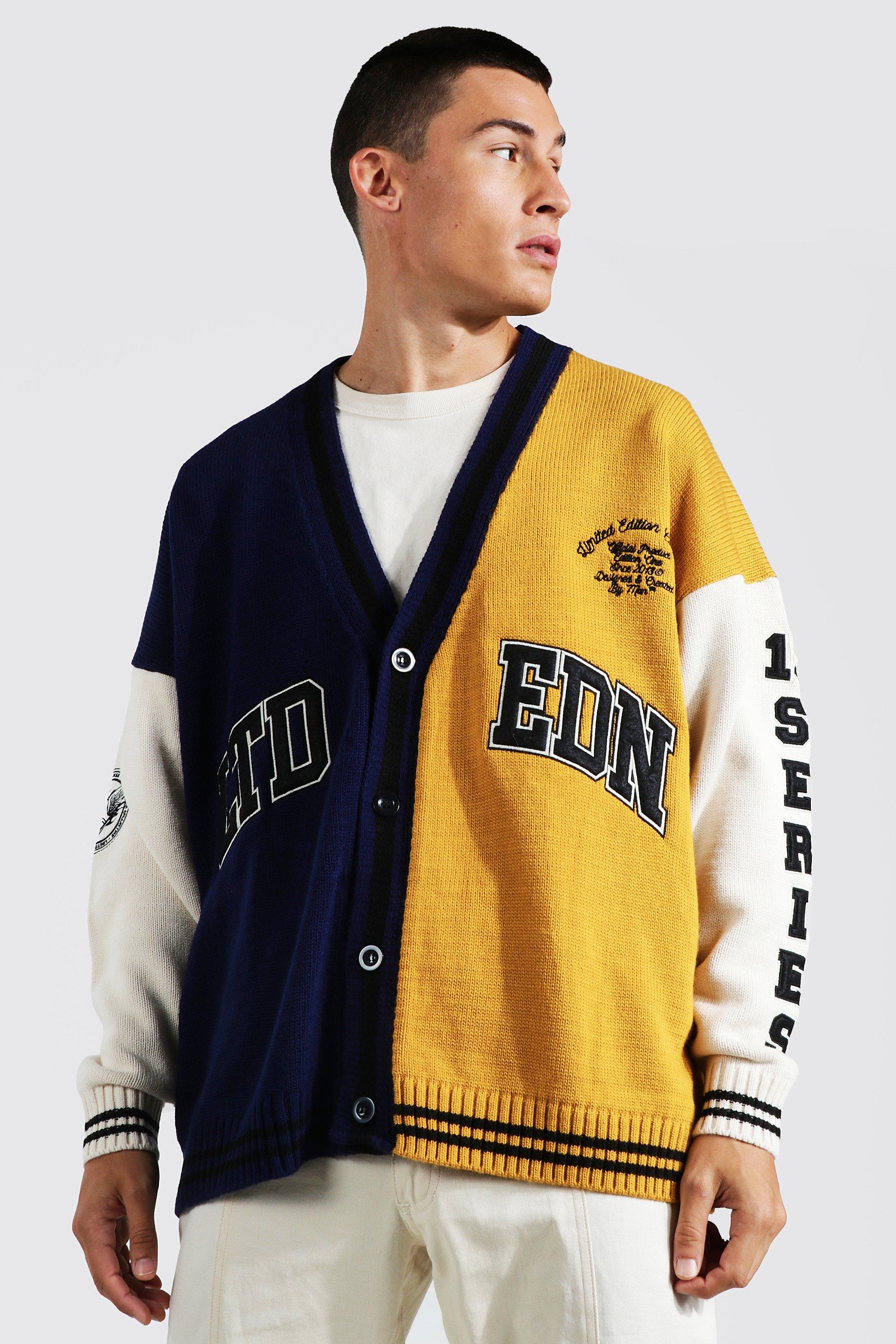 Oversized on sale varsity cardigan