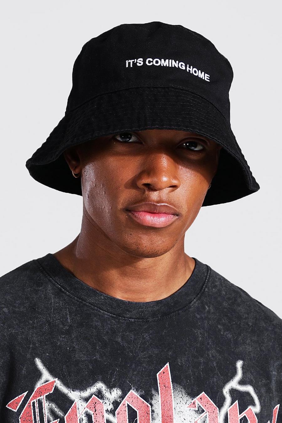 Black It's Coming Home Bucket Hat image number 1
