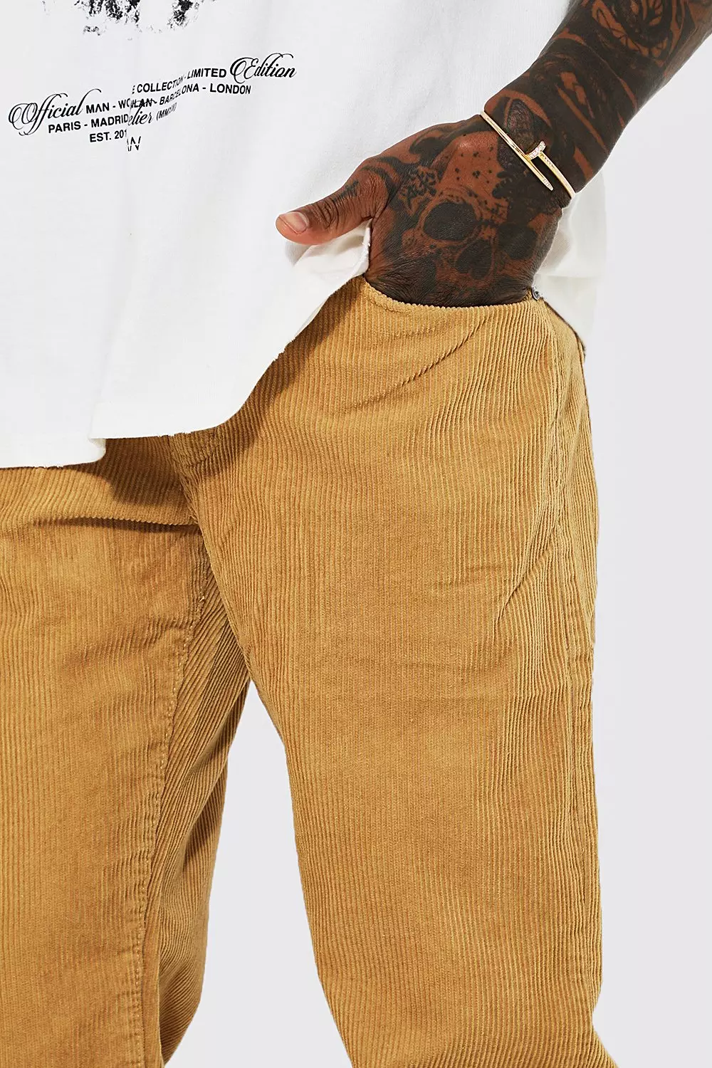 Brown corduroy trousers – He Official Ltd