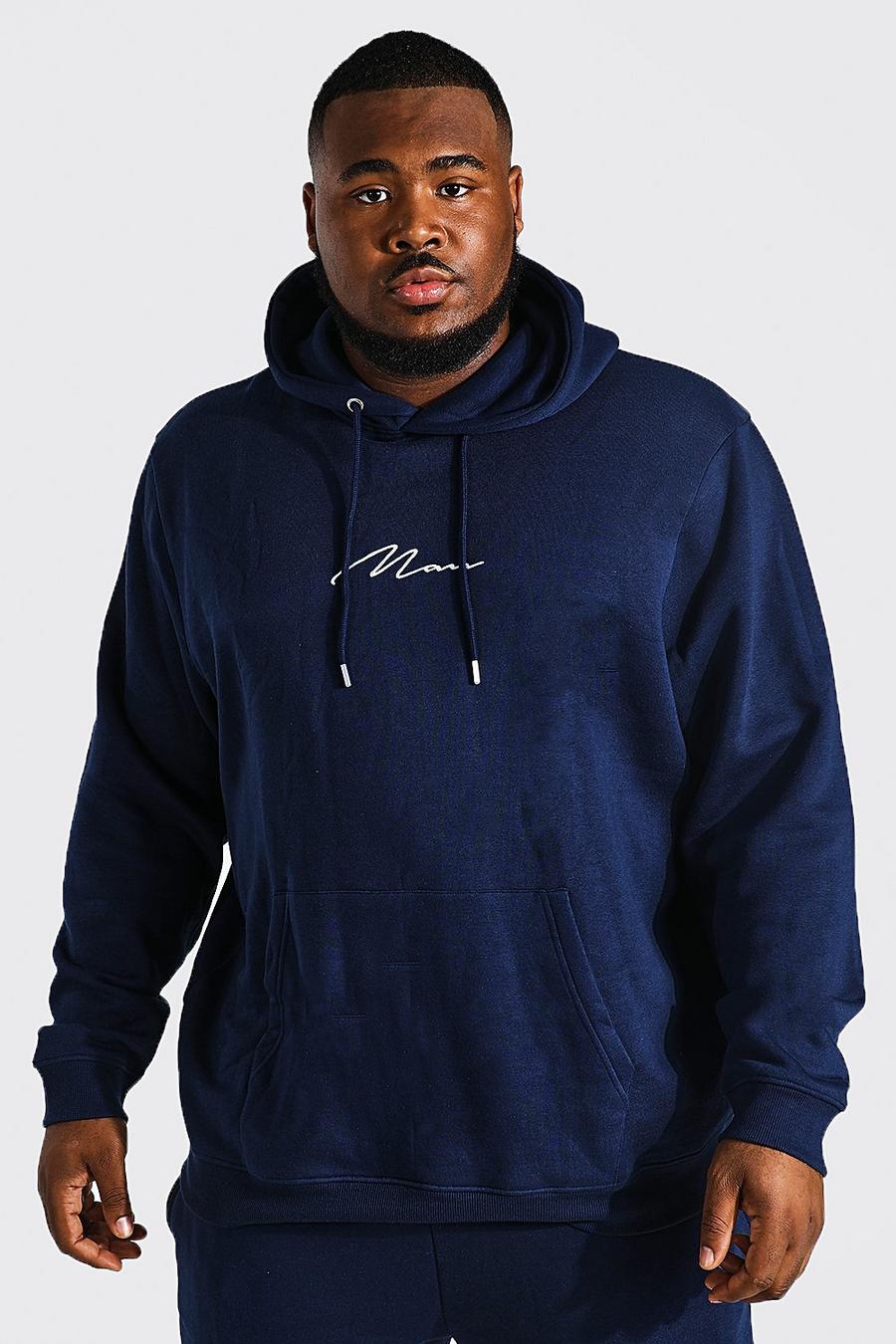 Grande taille - Sweat à capuche - MAN, Navy image number 1