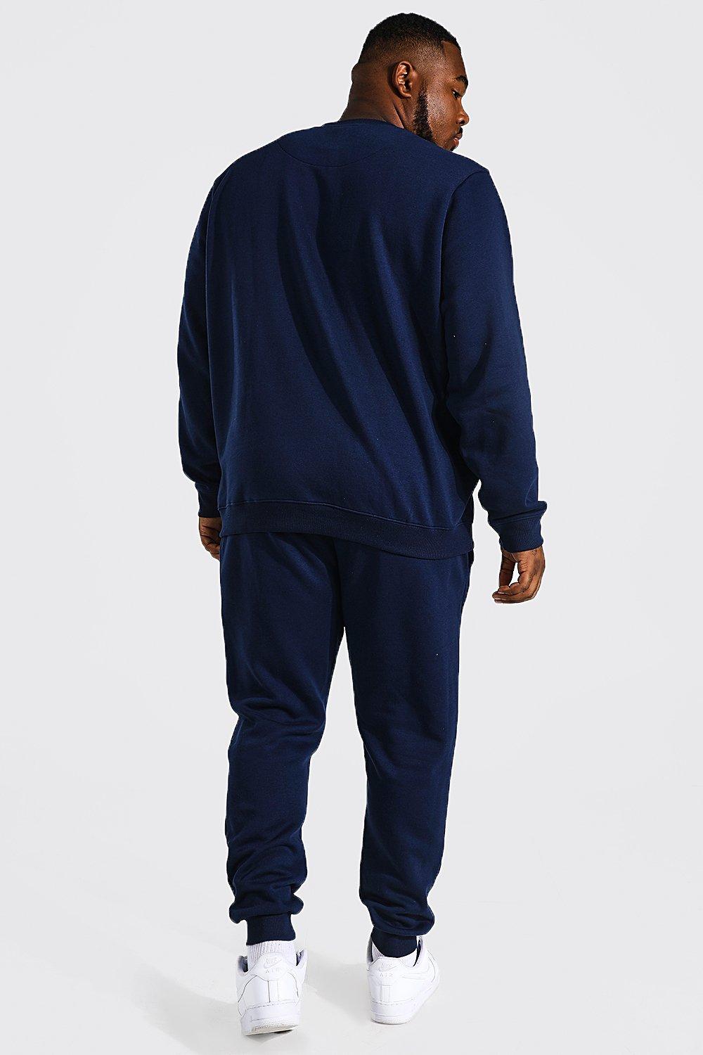 Plus size navy joggers hotsell