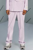 Lilac Relaxed Fit Suit Trouser With Chain