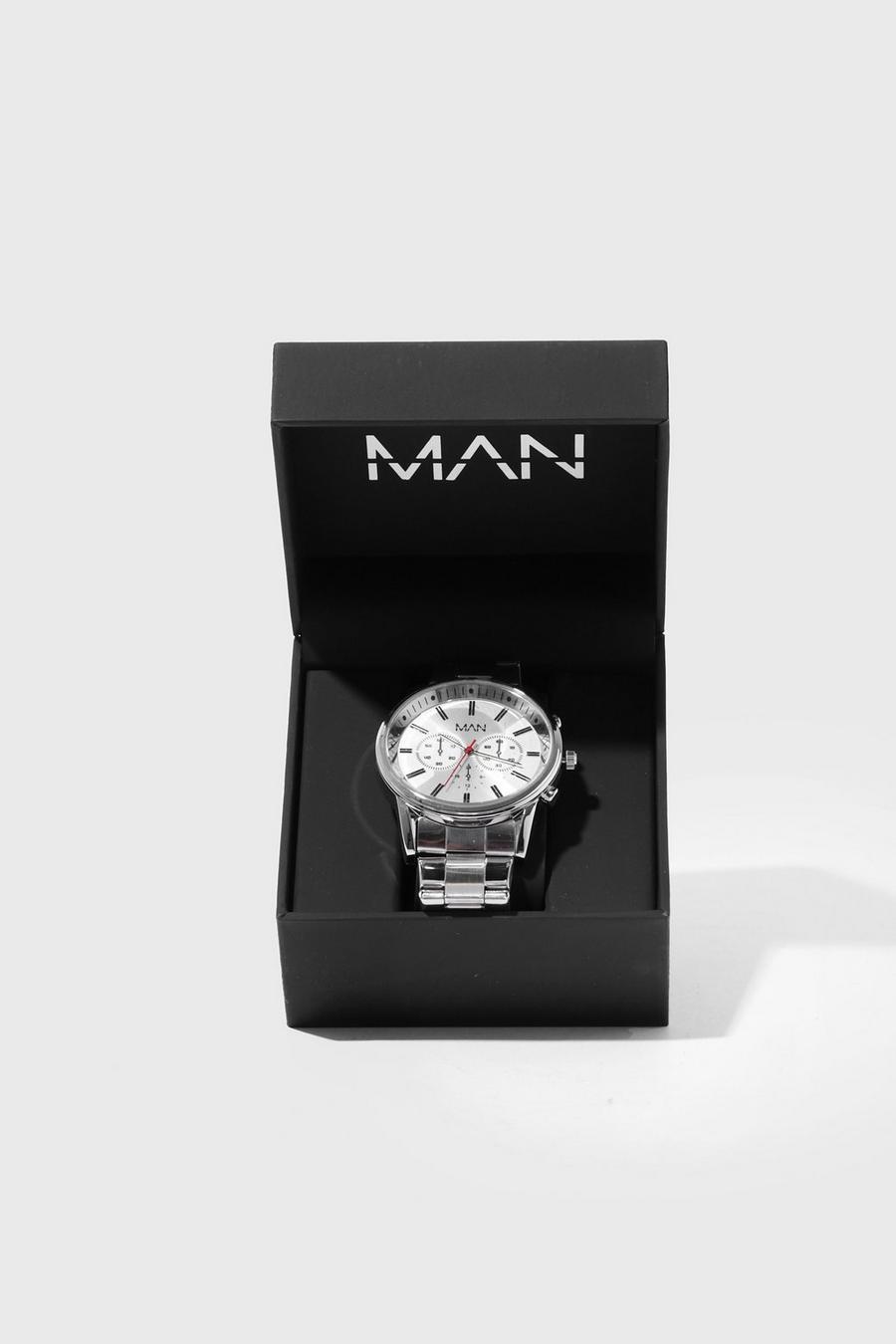 Reloj bañado en plata con caja de regalo, Silver image number 1