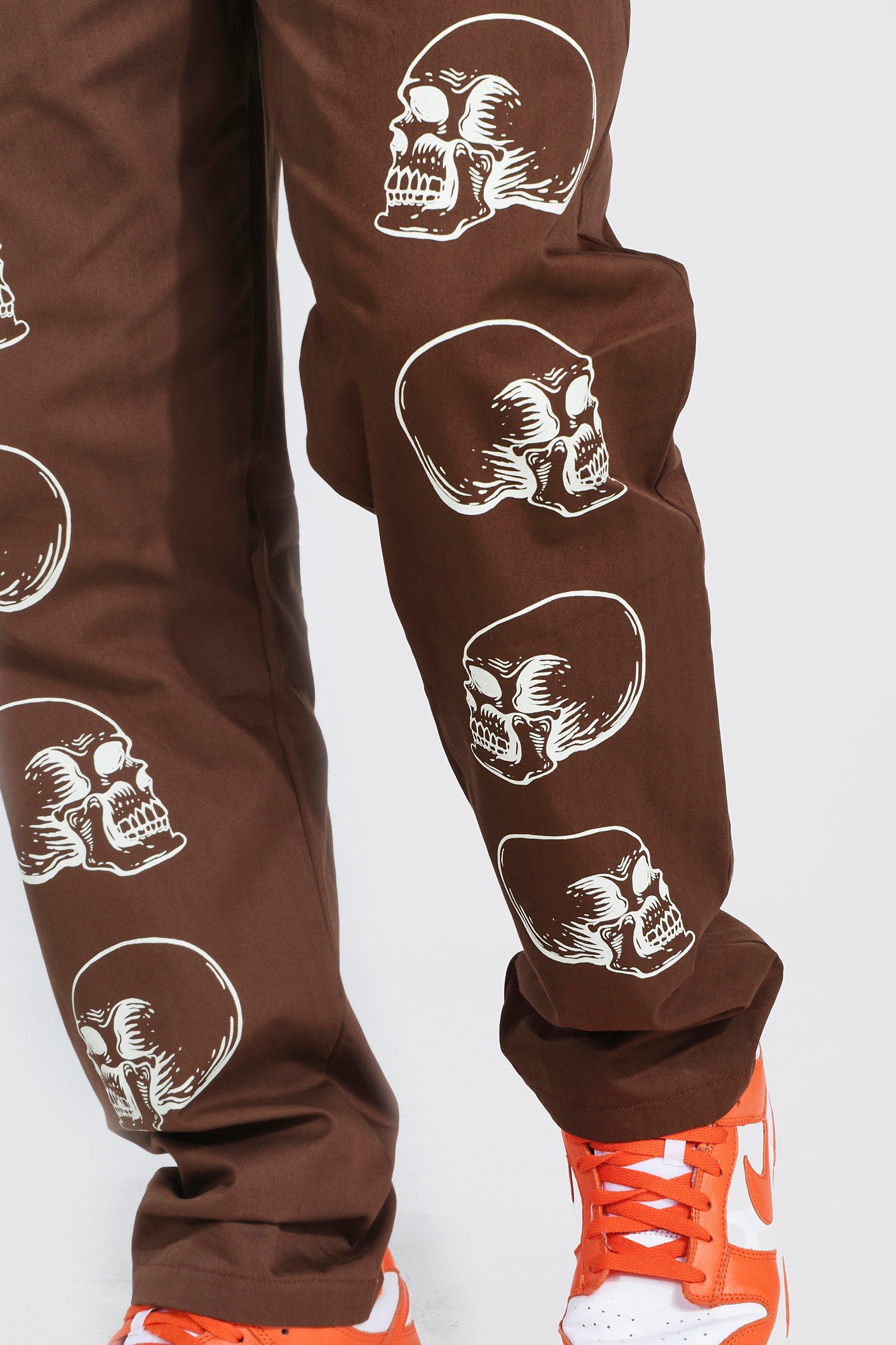Printed chino hot sale pants