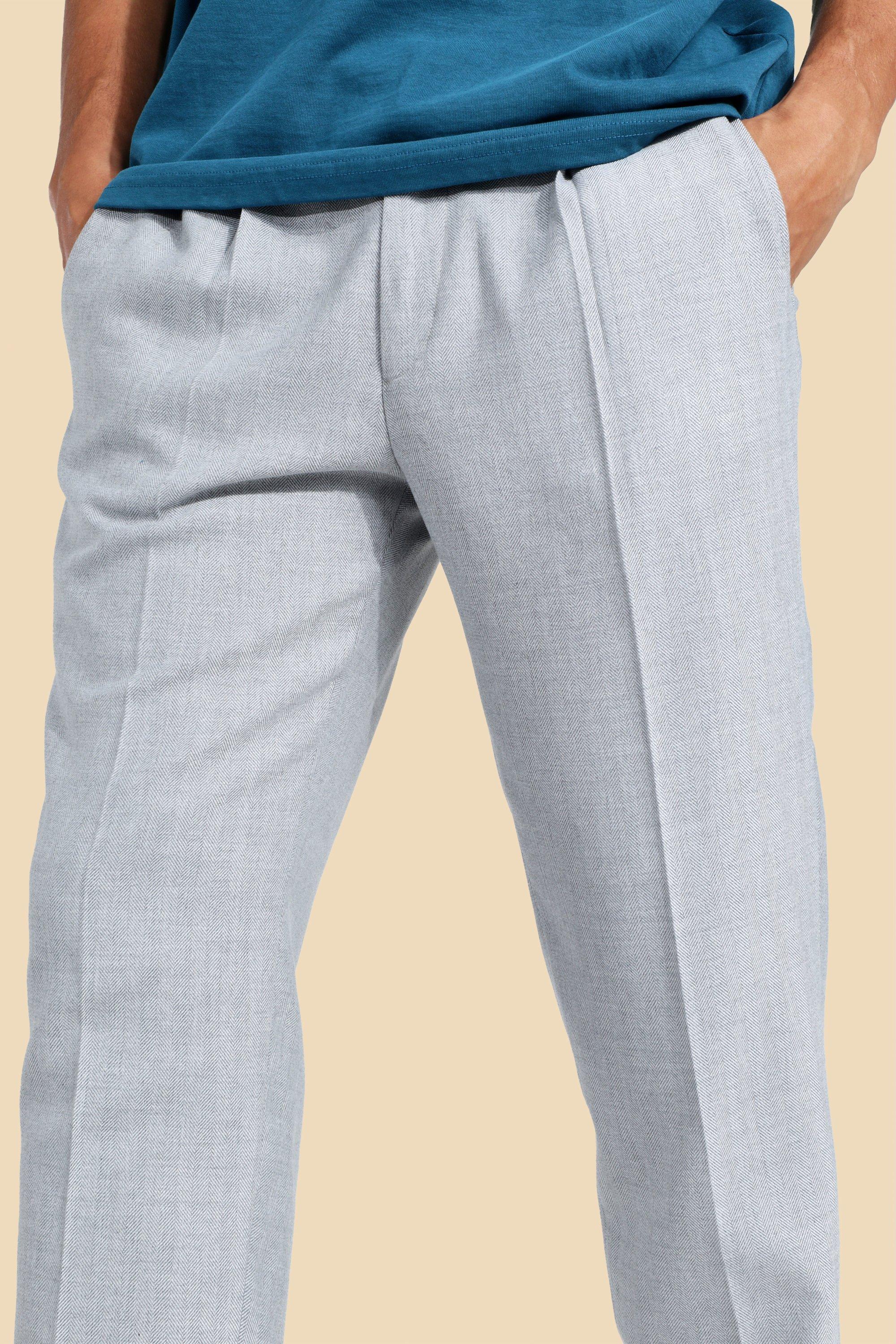 Pantalon remangado hombre hot sale