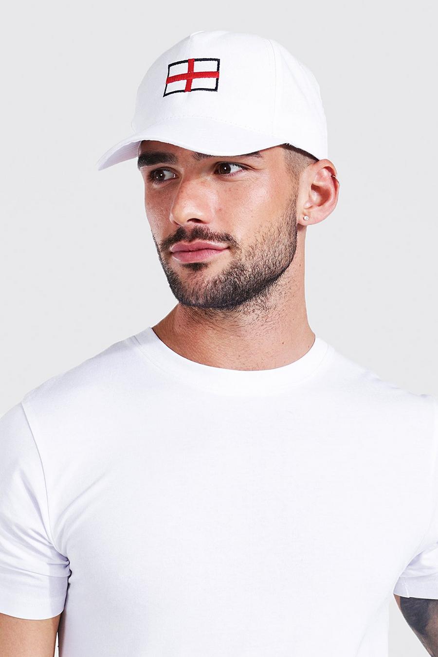 White blanc Embroided Flag Cap image number 1