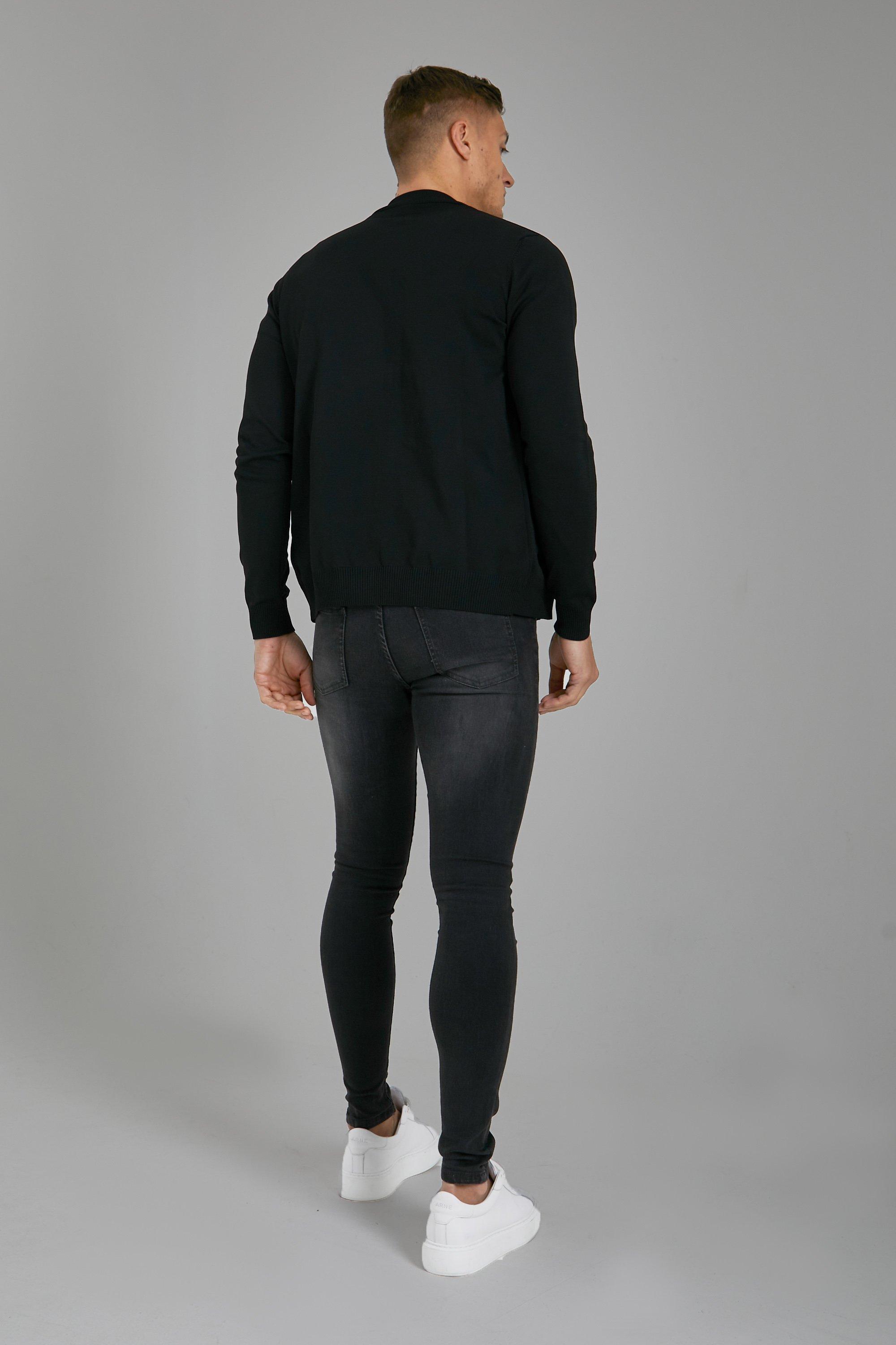 Smart Knitted Bomber | boohoo USA Smart Knitted Bomber | boohoo USA