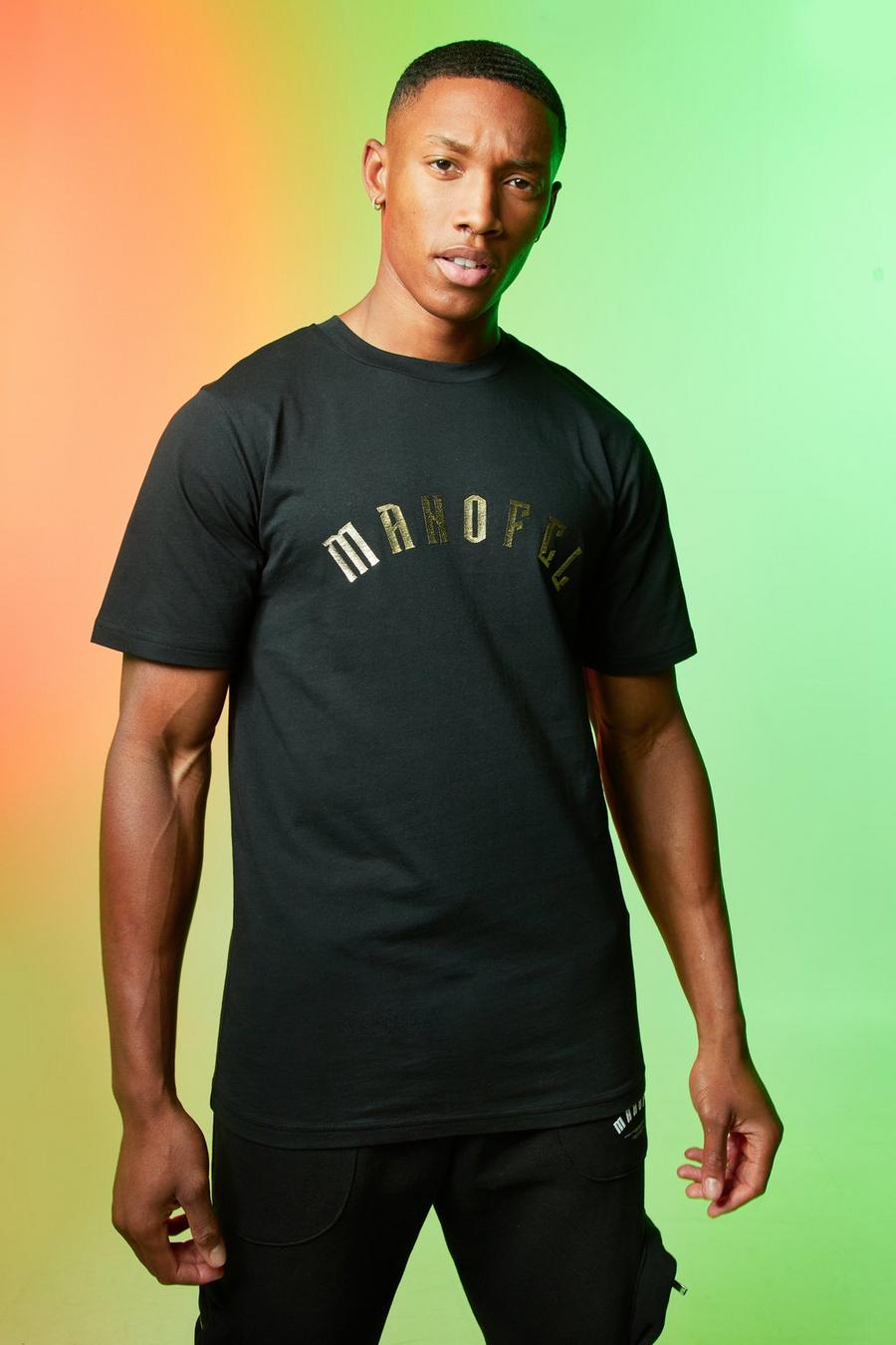 Black noir Man Ofcl Slim Fit T-Shirt image number 1