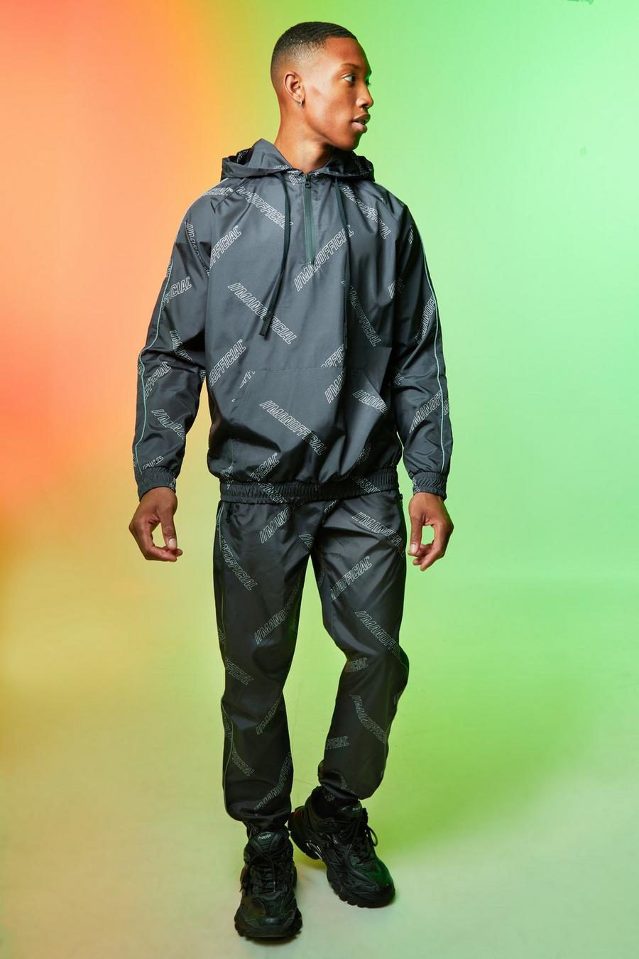 Black Man Official All Over Print Hooded Tracksuit image number 1