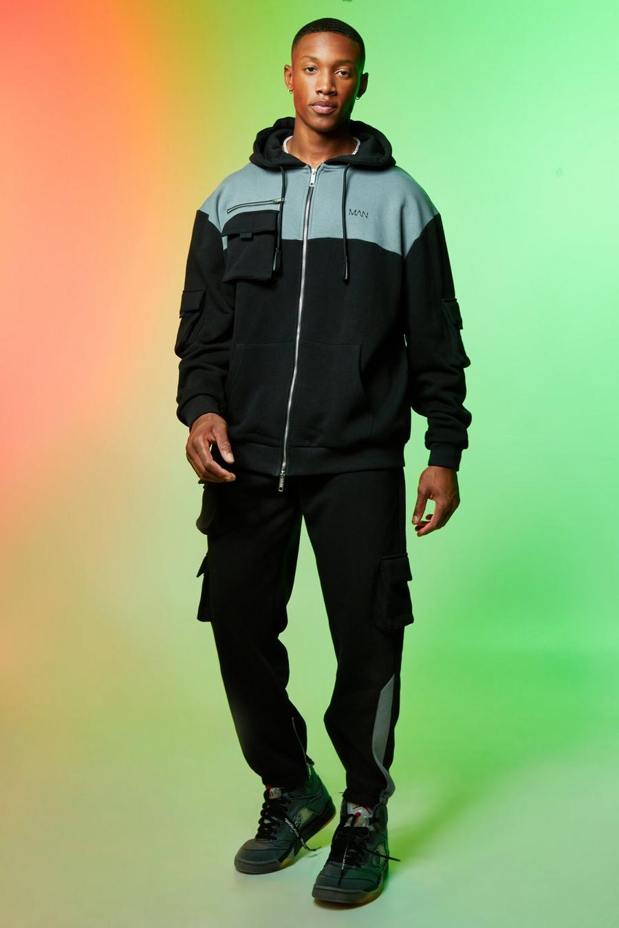 Chándal MAN Original con bolsillos utilitarios, Black negro image number 1