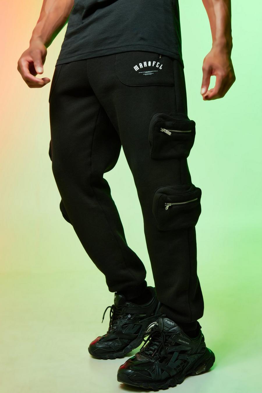 Black Man Ofcl Utility Cargo Joggers image number 1