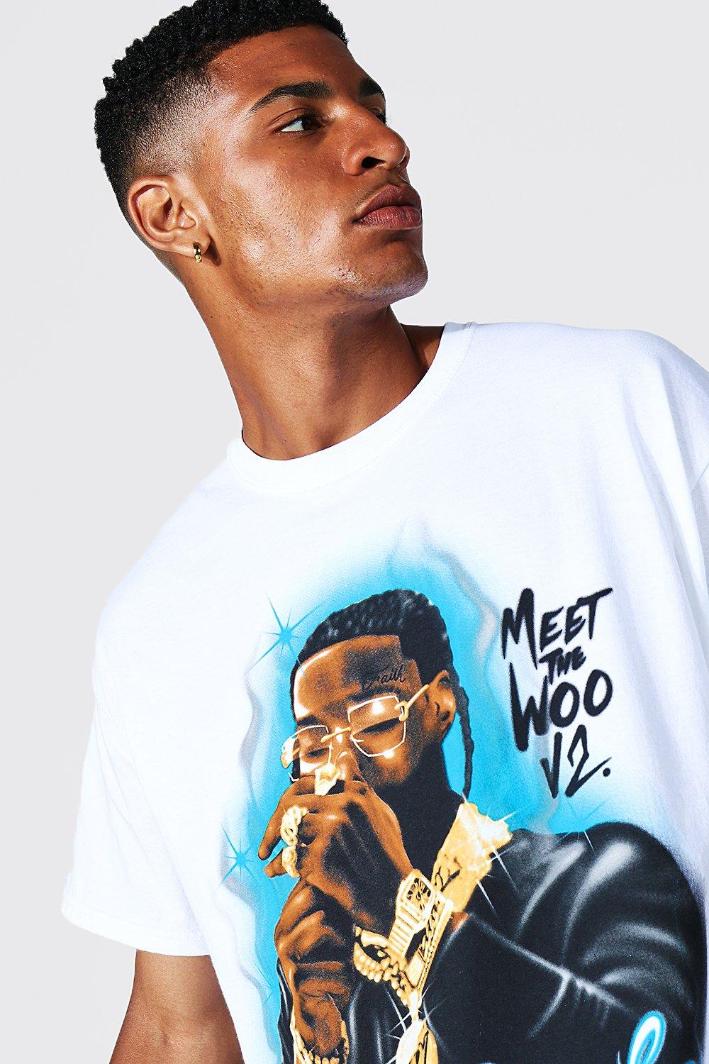 POP SMOKE Tシャツ Mサイズ ホワイト POP SMOKE/ポップスモーク/プロモーションTシャツ/オフィシャル