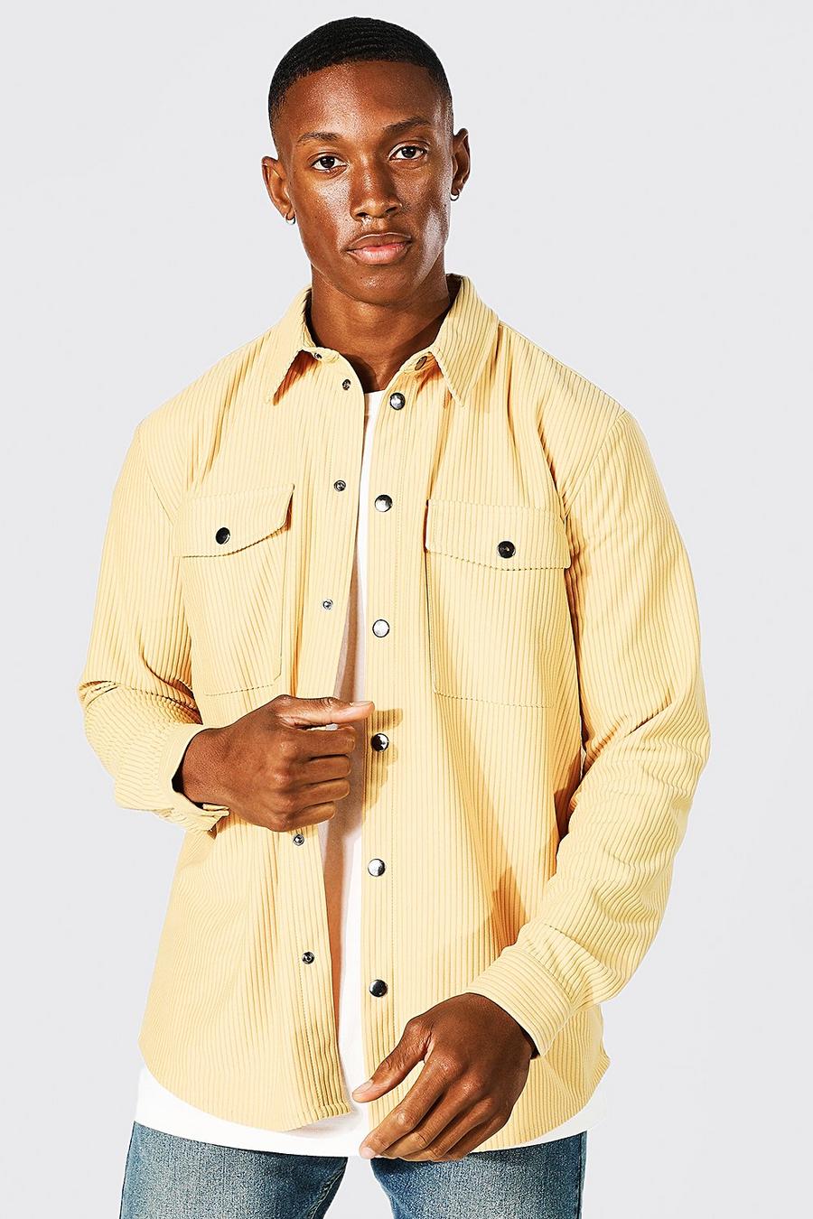 Mustard gul Överskjorta i manchester image number 1