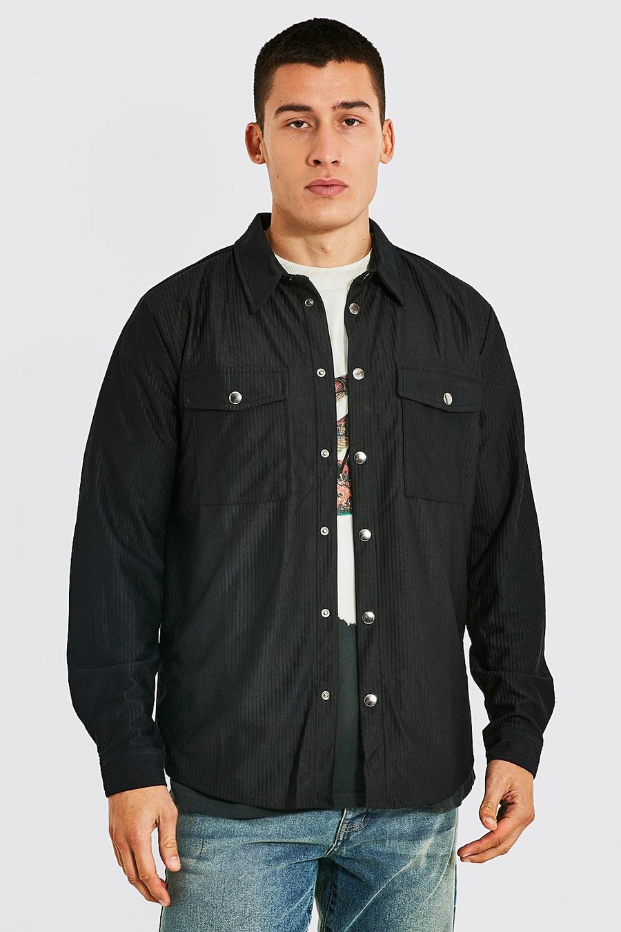 Black Corduroy Overhemd image number 1