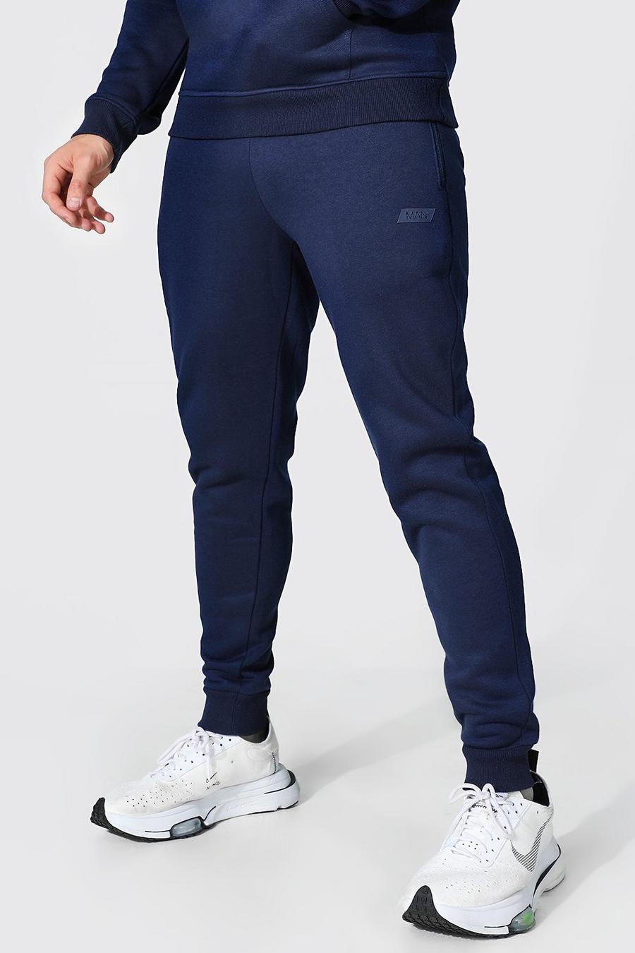 Navy Man Active Gym Joggers image number 1