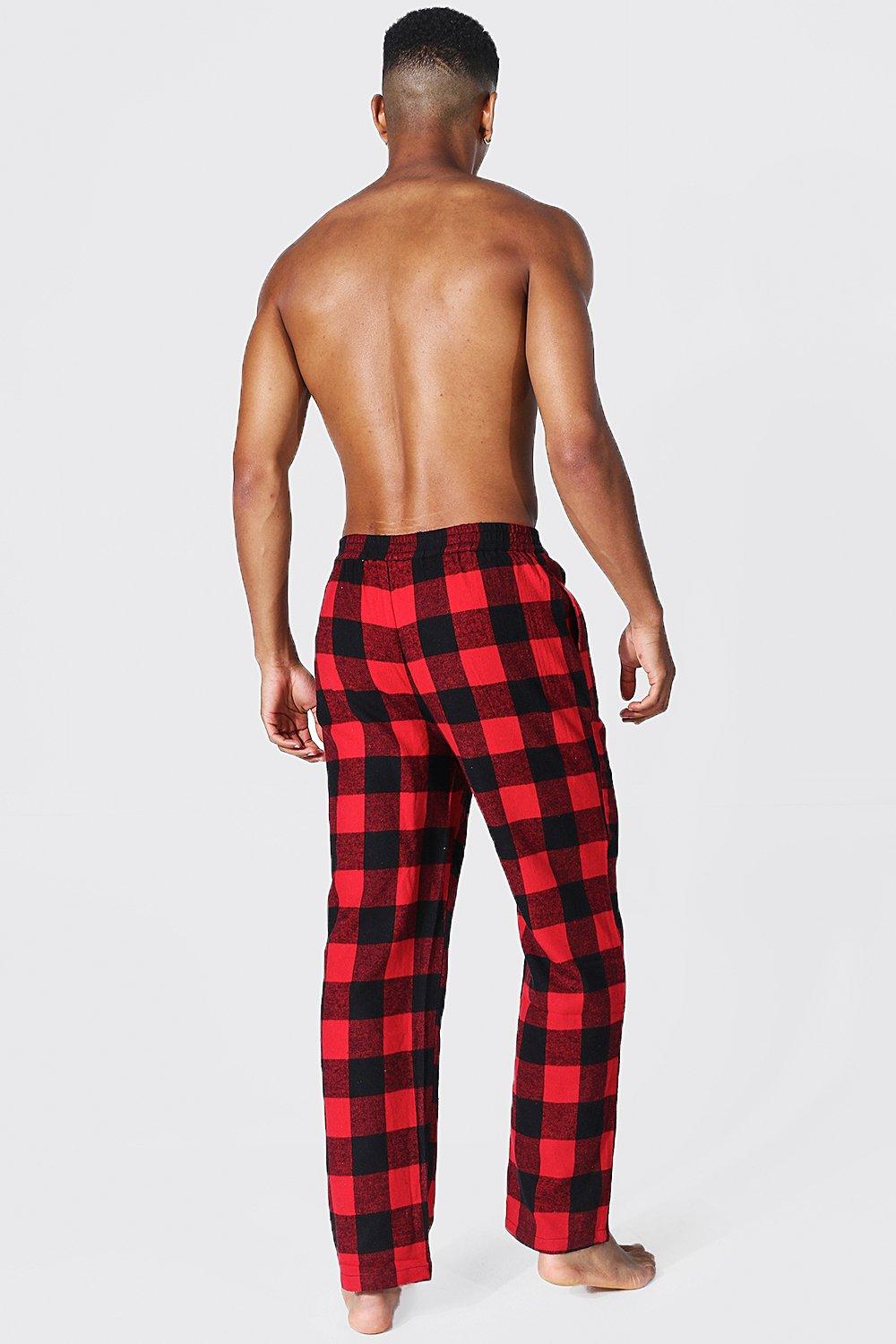 Mens chequered pyjamas hot sale