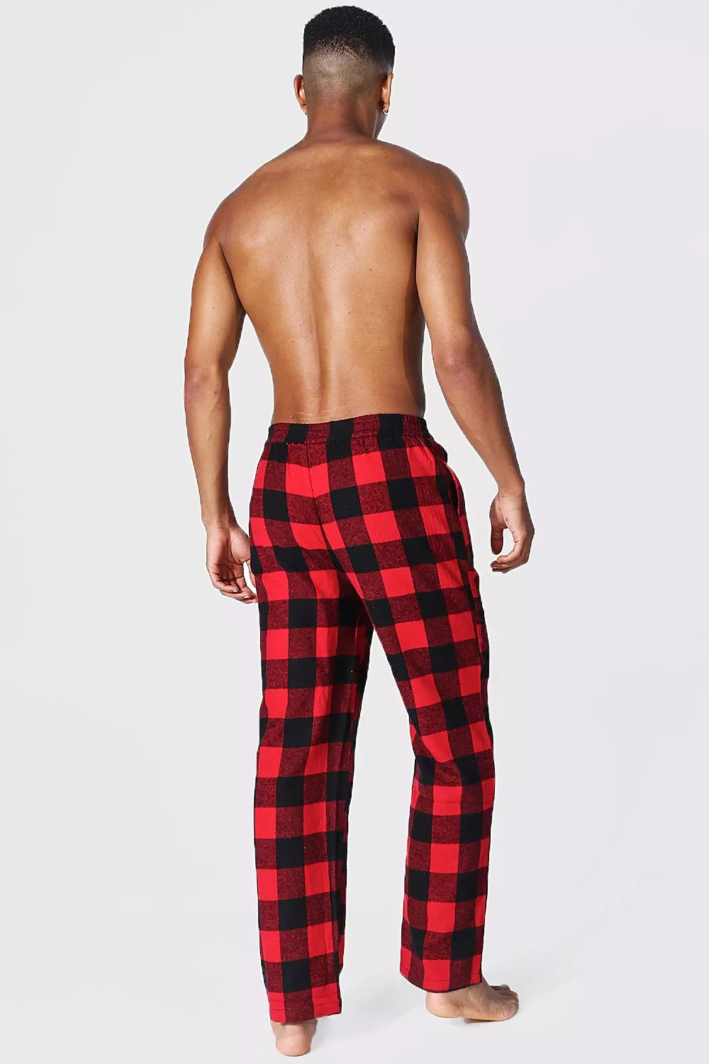 Mens checked pyjama discount bottoms