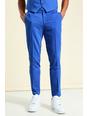 Cobalt azul Skinny Suit Trouser