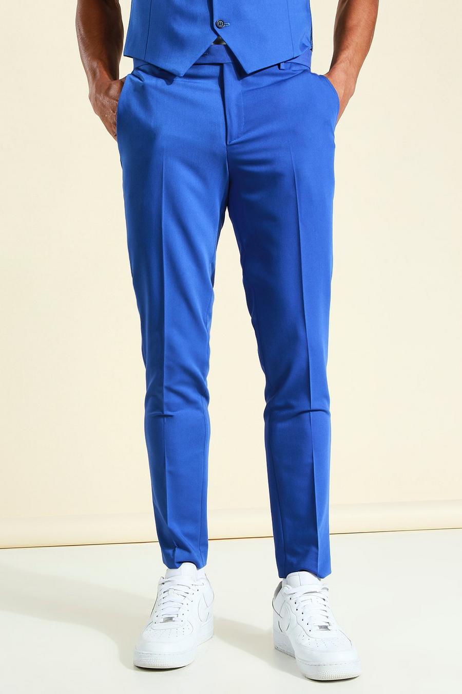 Pantalón de traje pitillo, Cobalt azzurro image number 1