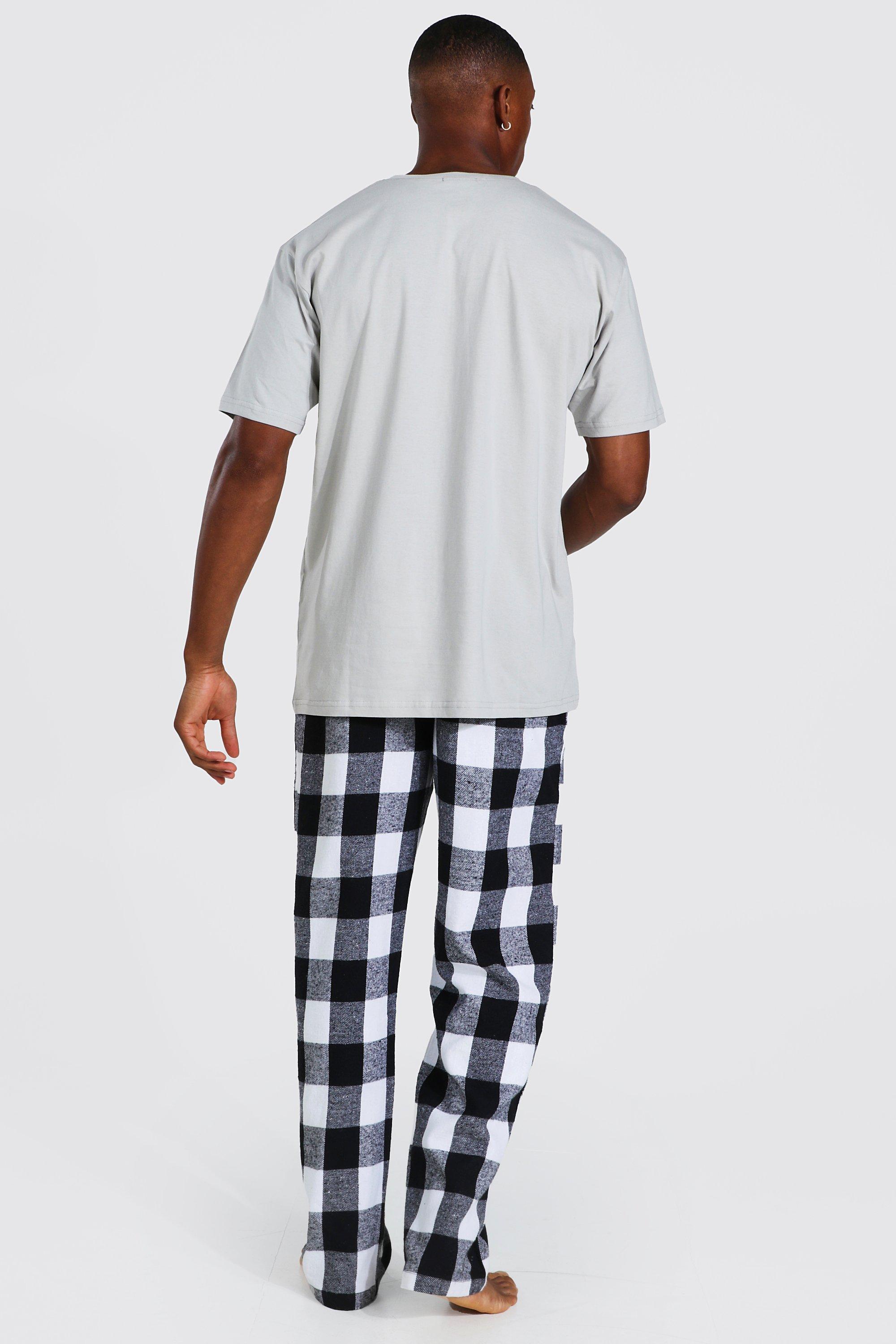 mens pyjama shirt and bottoms