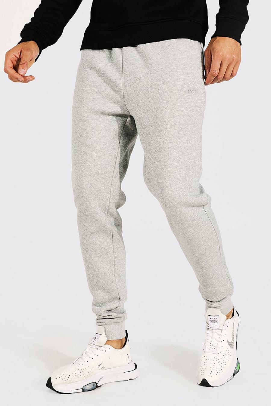 Grey marl gris Tall Man Active Gym Joggers image number 1