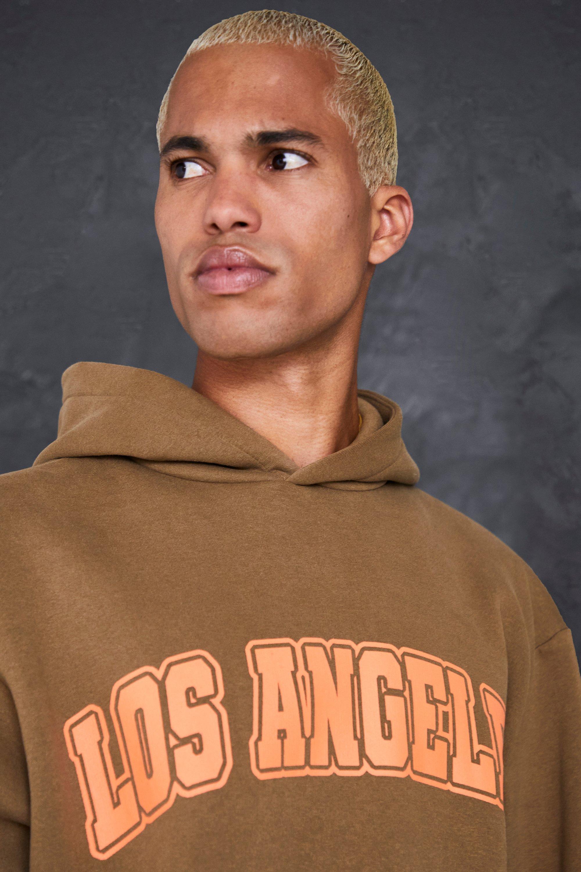 Oversized Los Angeles Applique Varsity Hoodie