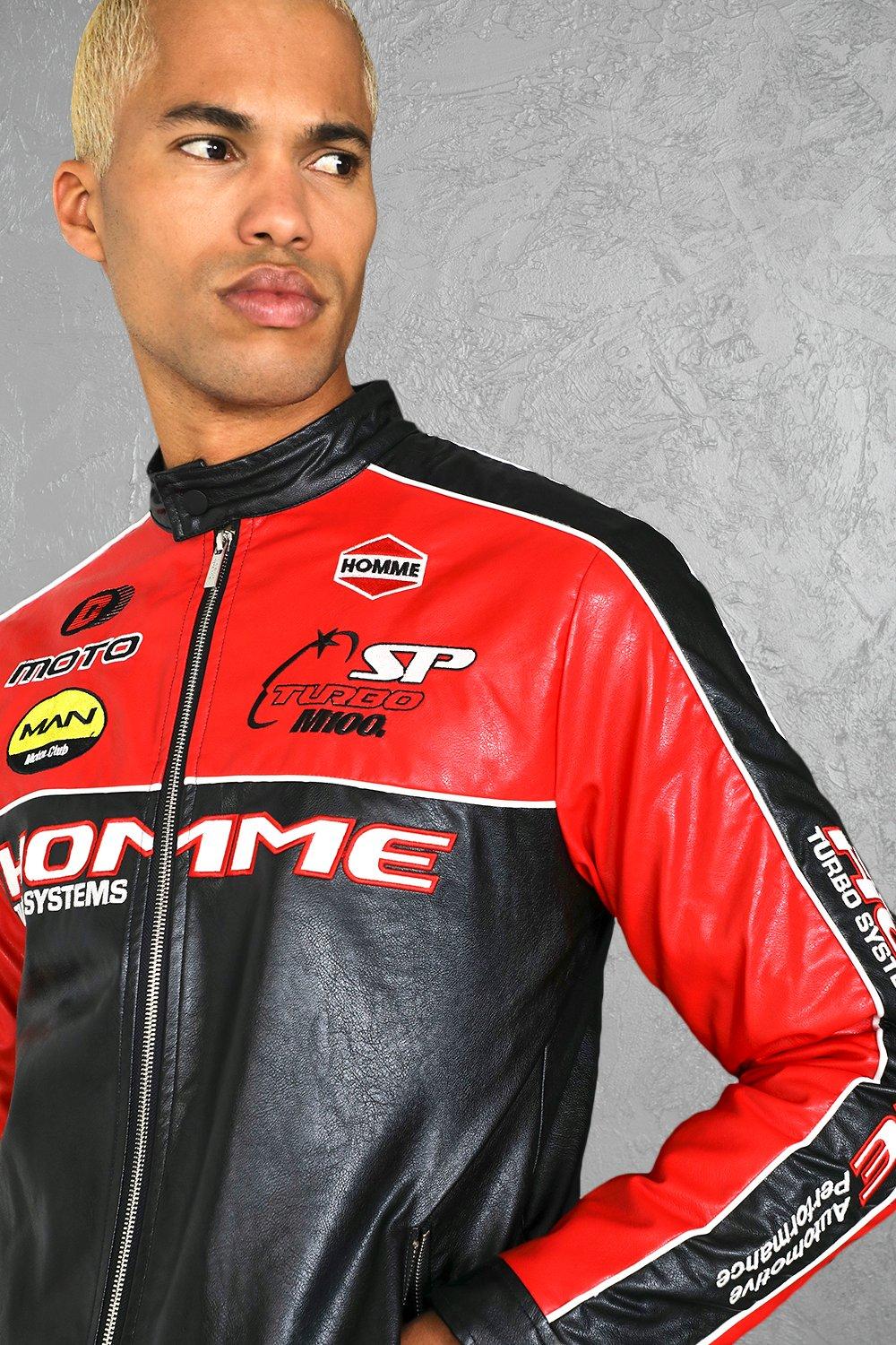 Blouson style best sale motard homme